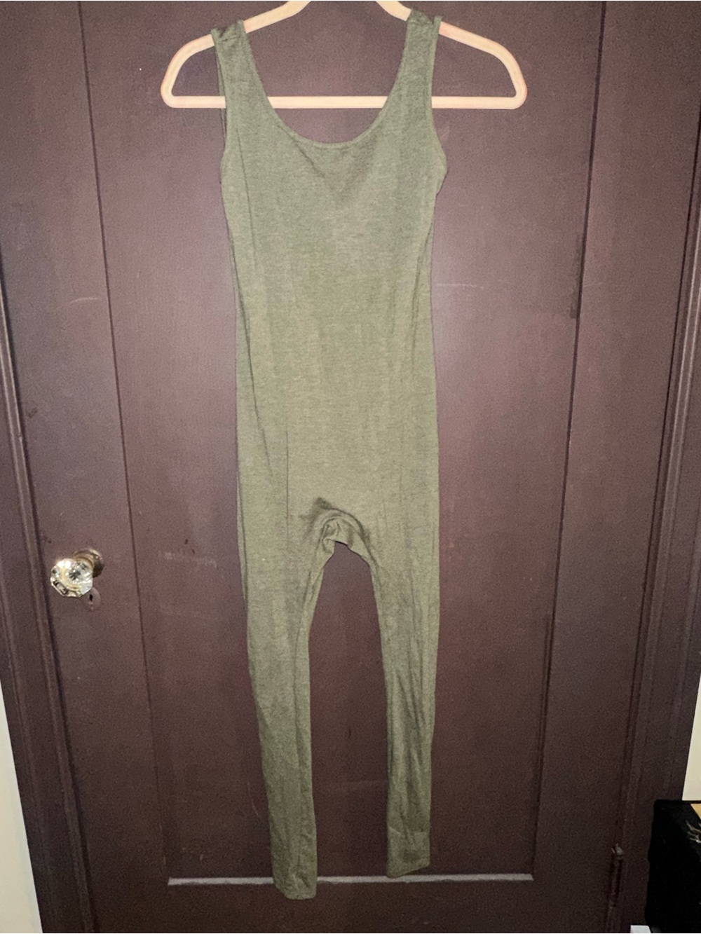 Olive Green Sleeveless Jumpsuit